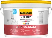 Краска Marshall Maestro фасадная акриловая белая глубокоматовая BW 2,5л