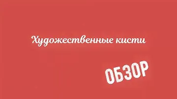 Художественные кисти общий обзор белки, колонка, щетины и синтетики