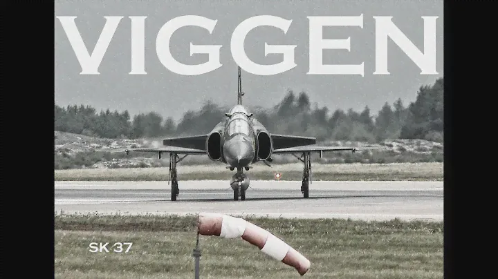 SwAFHF SAAB SK37 Viggen display at Skavsta 2019. 4K.