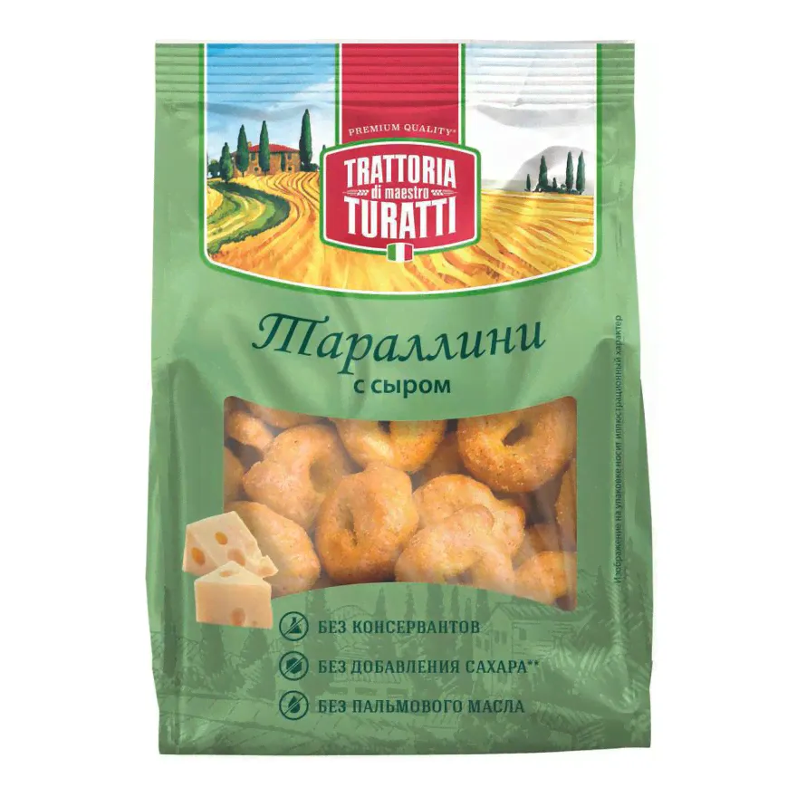Тараллини Trattoria di Maestro Turatti с сыром 180 г-0